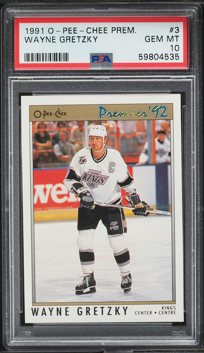 1991 O-Pee-Chee Premier Wayne Gretzky #3 PSA 10 GEM MINT