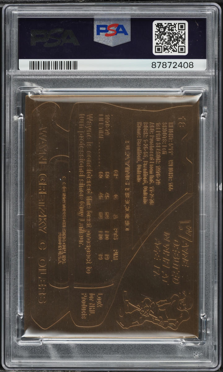1997 Highland Mint Cards Topps Bronze Wayne Gretzky #18 PSA 10 GEM MINT