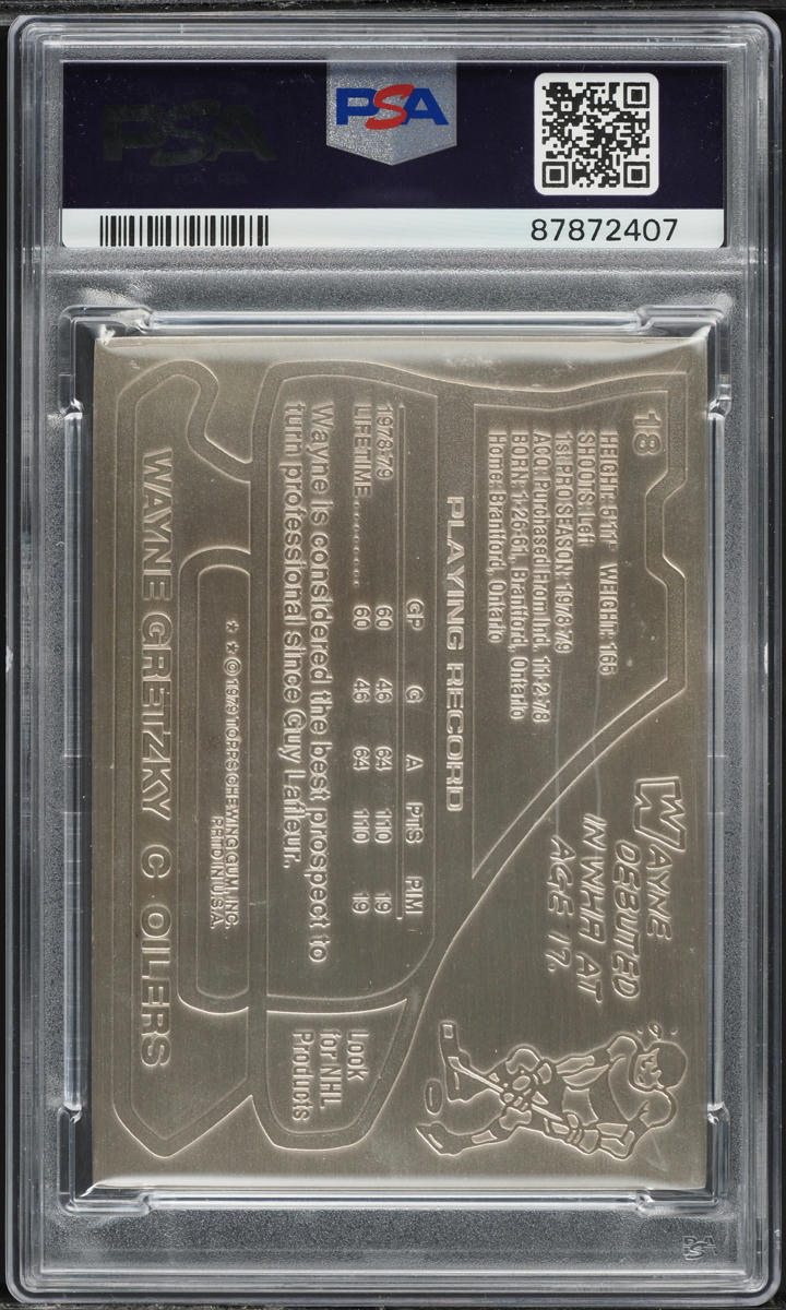 1997 Highland Mint Cardsn Silver Wayne Gretzky #18 PSA 10 GEM MINT