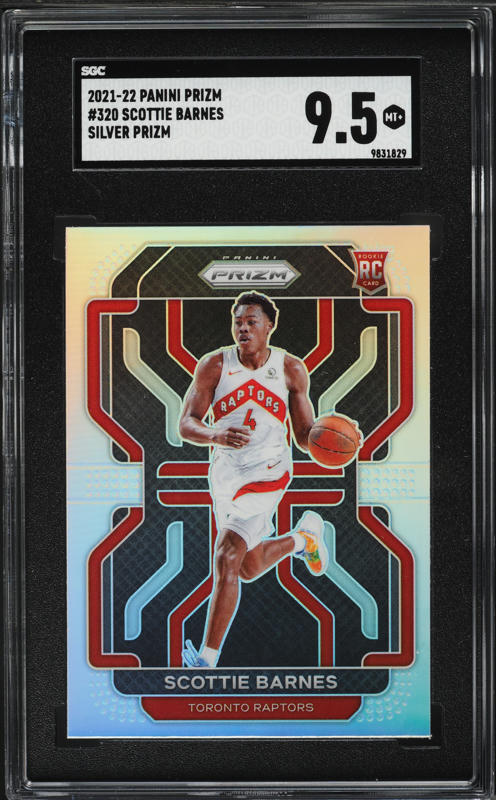 2021 Panini Prizm Blue Choice Scottie Barnes ROOKIE /39 #320 PSA