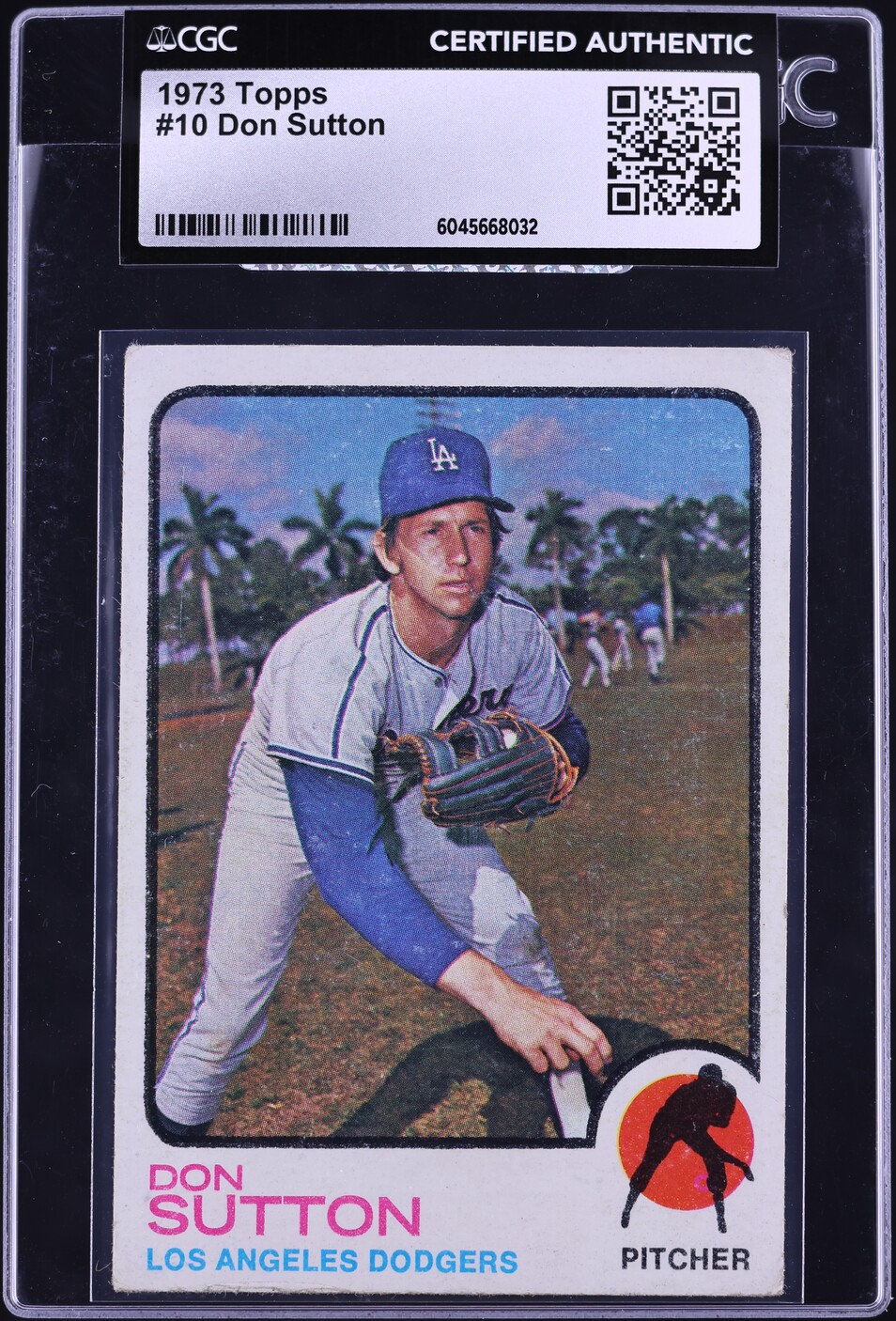 1973 Topps Don Sutton #10 CGC AUTH