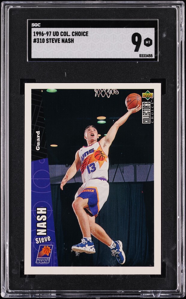 1996 Collector's Choice Steve Nash ROOKIE #310 SGC 9 MINT