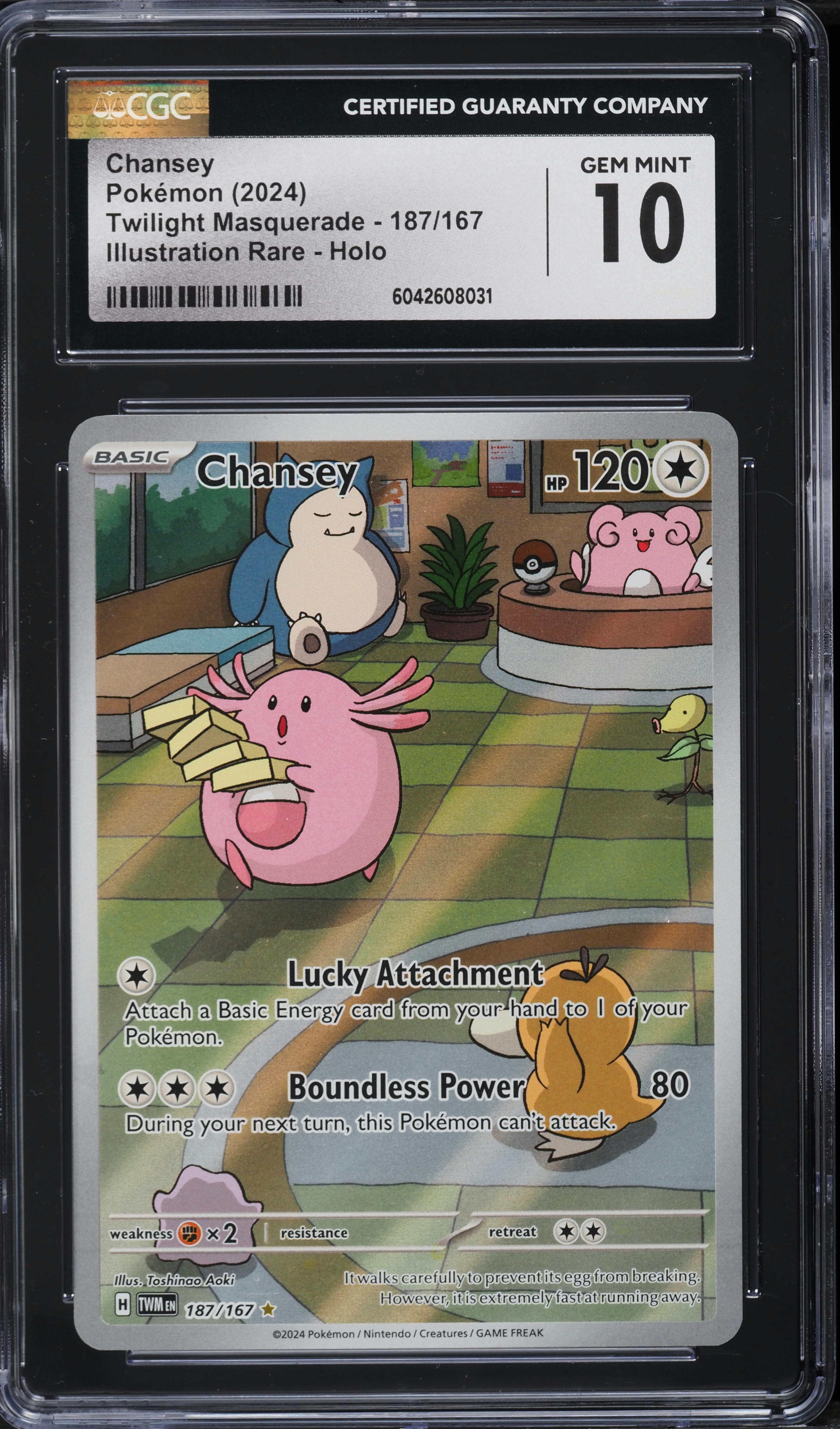 2024 Pokemon SV Twilight Masquerade IR Chansey #187 CGC 10 GEM MINT on  Fanatics Collect