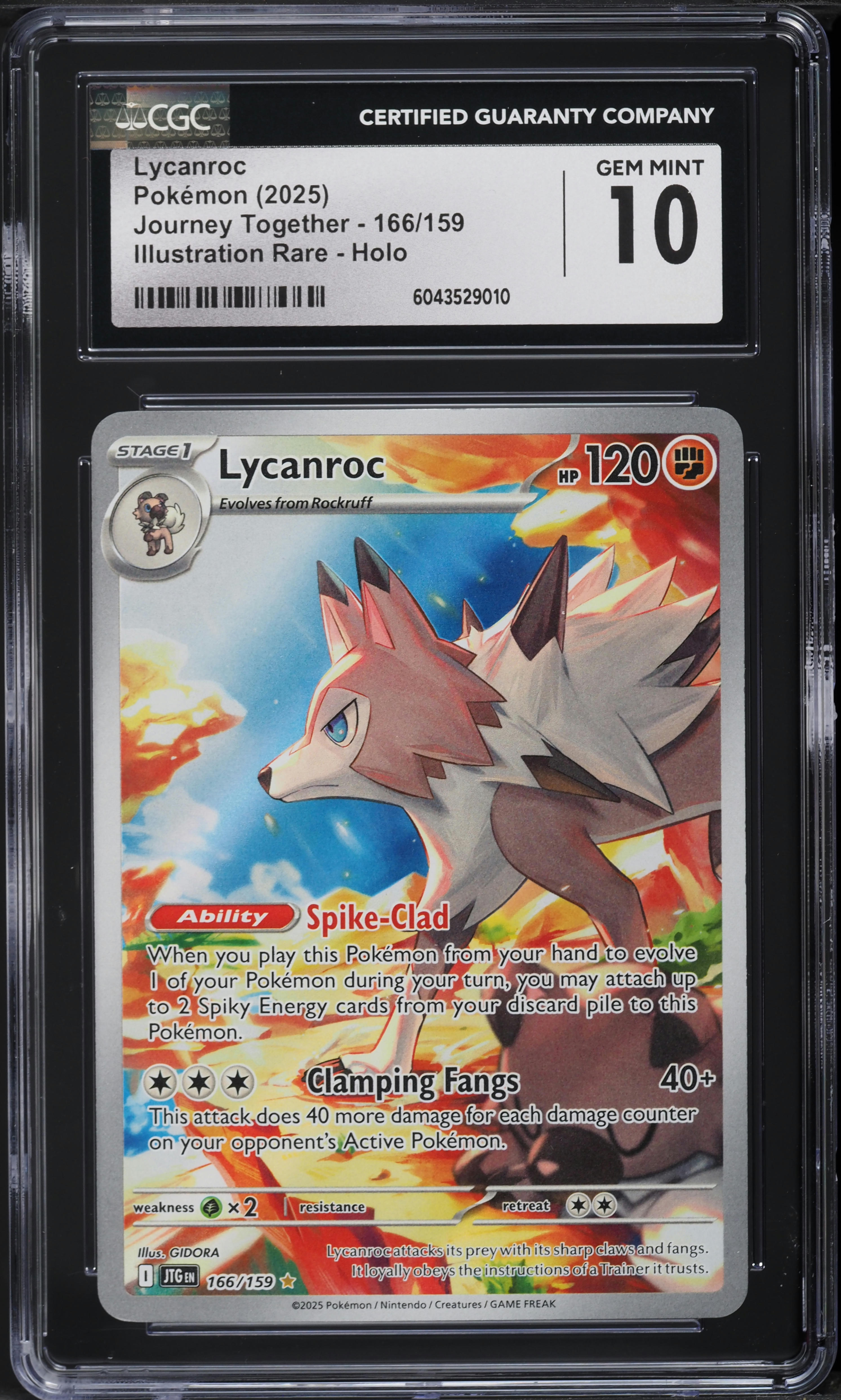 2025 Pokemon Scarlet & Violet Journey Together IR Lycanroc #166