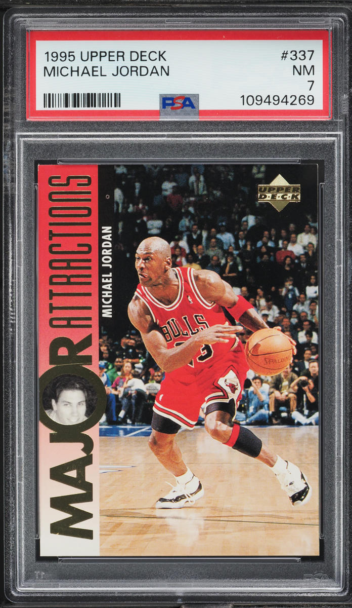 1995 Upper Deck Basketball Michael Jordan #337 PSA 7 NRMT