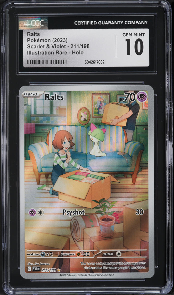 2023 Pokemon Scarlet & Violet IR Ralts #211 CGC 10 GEM MINT on Fanatics  Collect