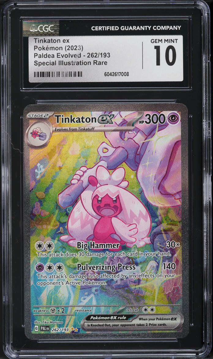 2023 Pokemon Scarlet & Violet Paldea Evolved SIR Tinkaton ex #262 CGC 10  GEM on Fanatics Collect
