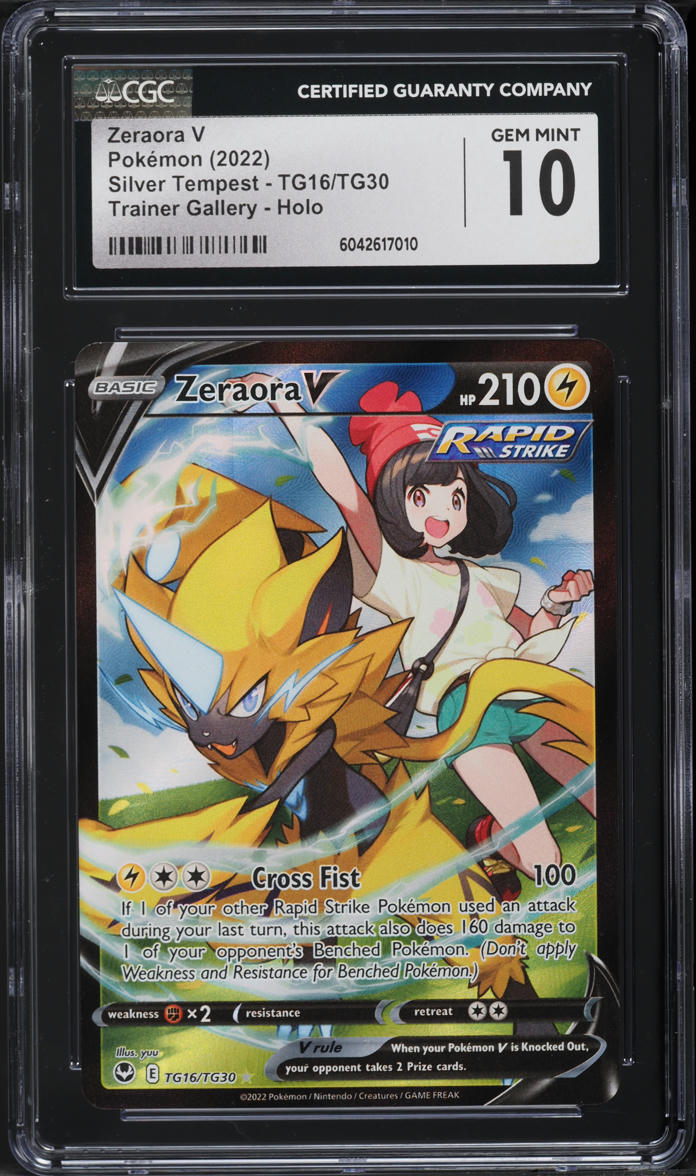 2022 Pokemon Sword & Shield Silver Tempest Full Art Zeraora V