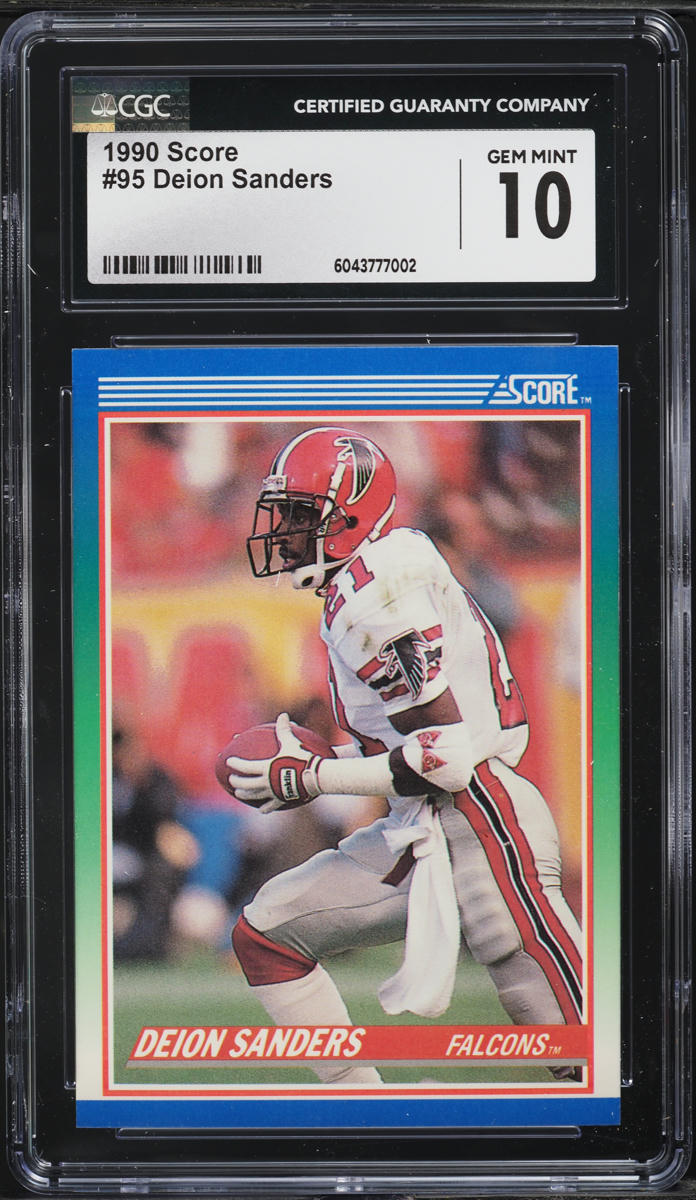 1990 Score Football Deion Sanders #95 CGC 10 GEM MINT
