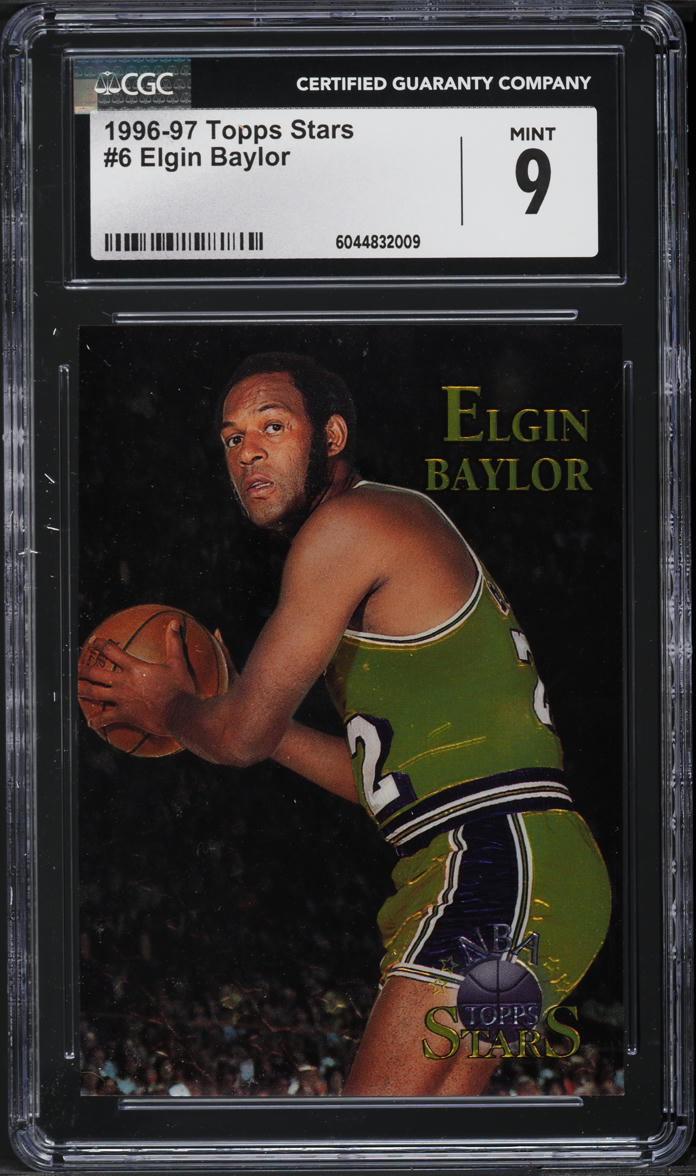 1996 Topps Stars Elgin Baylor #6 CGC 9 MINT