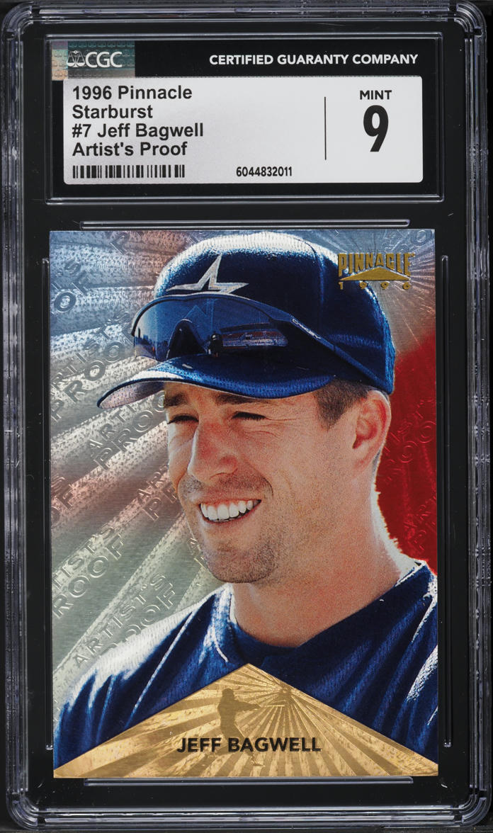 1996 Pinnacle Starburst Artist's Proof Jeff Bagwell #7 CGC 9 MINT