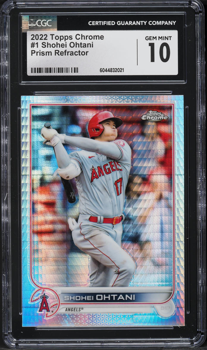 2022 Topps Chrome Prism Refractor Shohei Ohtani #1 CGC 10 GEM MINT