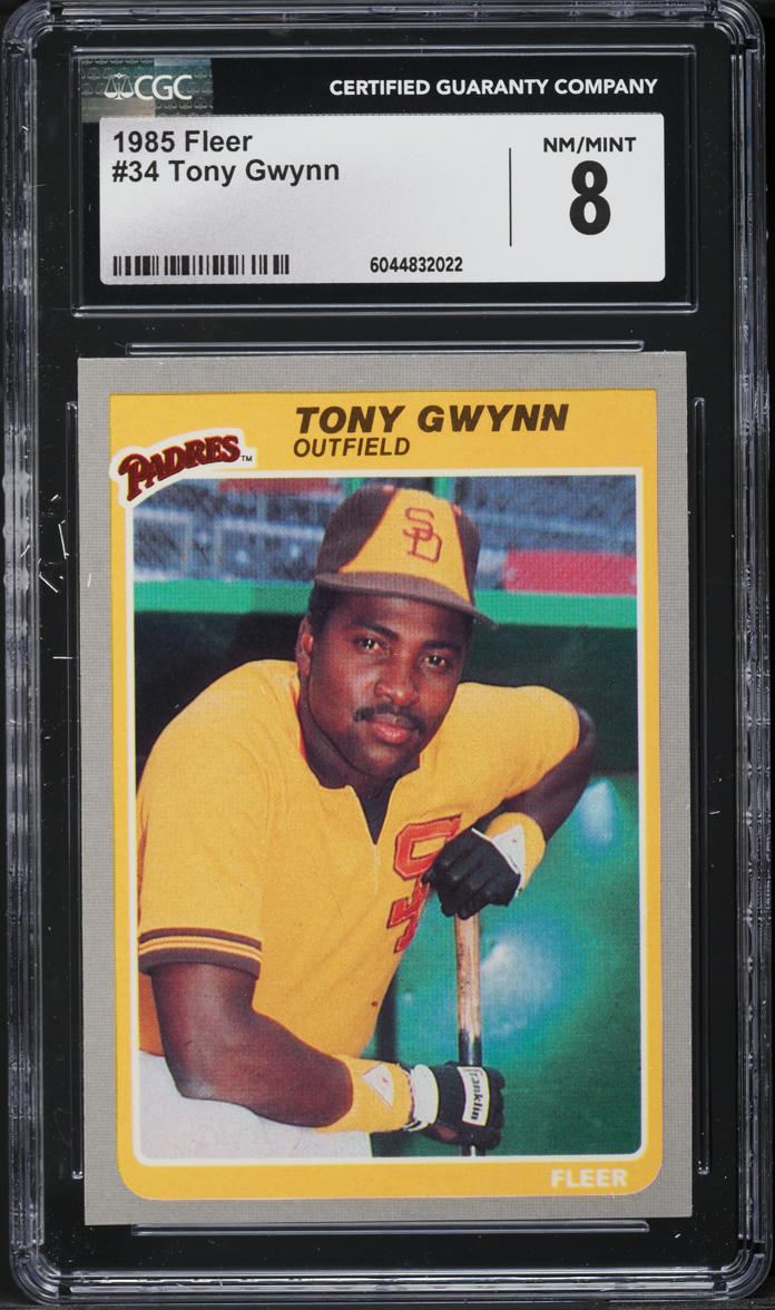 1985 Fleer Tony Gwynn #34 CGC 8 NM-MT
