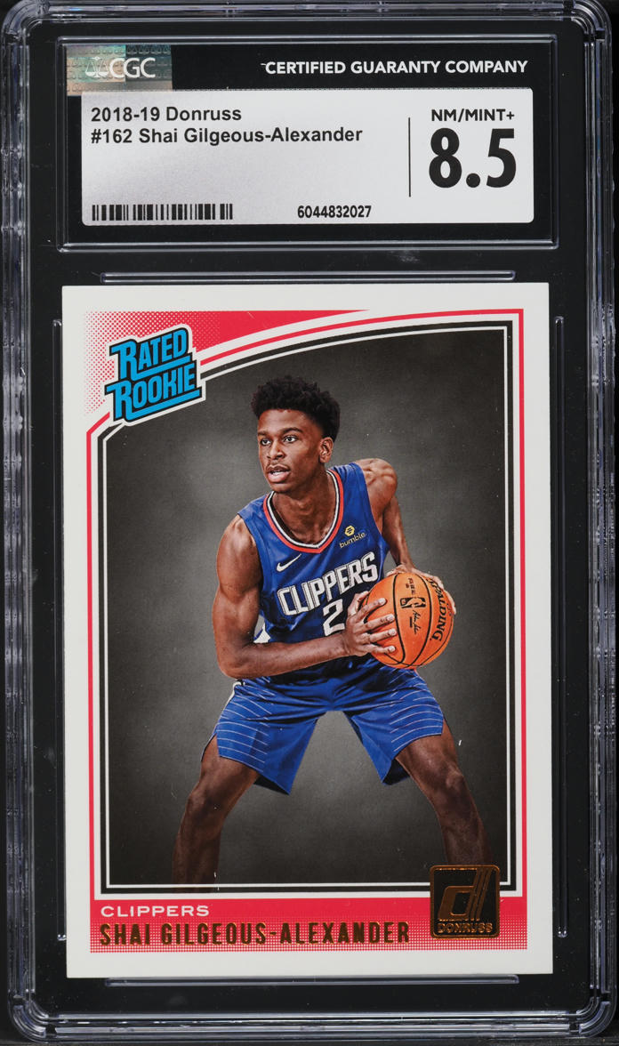 2018 Donruss Basketball Shai Gilgeous-Alexander ROOKIE #162 CGC 8.5 NM-MT+