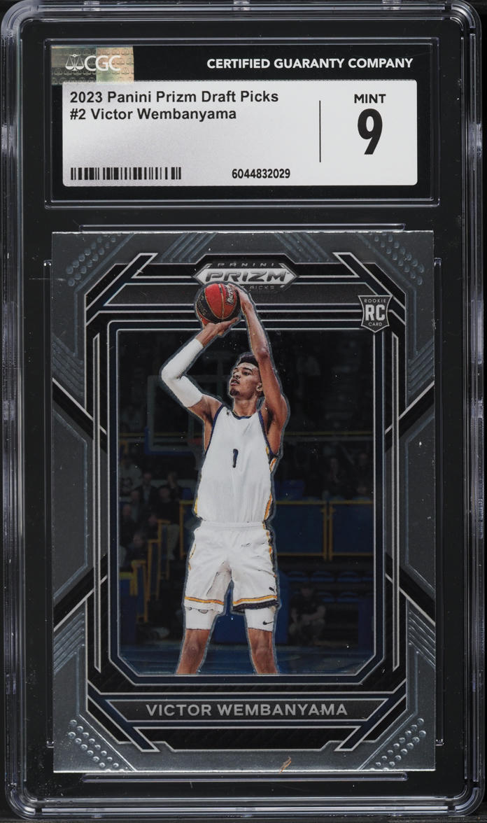 2023 Panini Prizm Draft Picks Victor Wembanyama ROOKIE #2 CGC 9 MINT