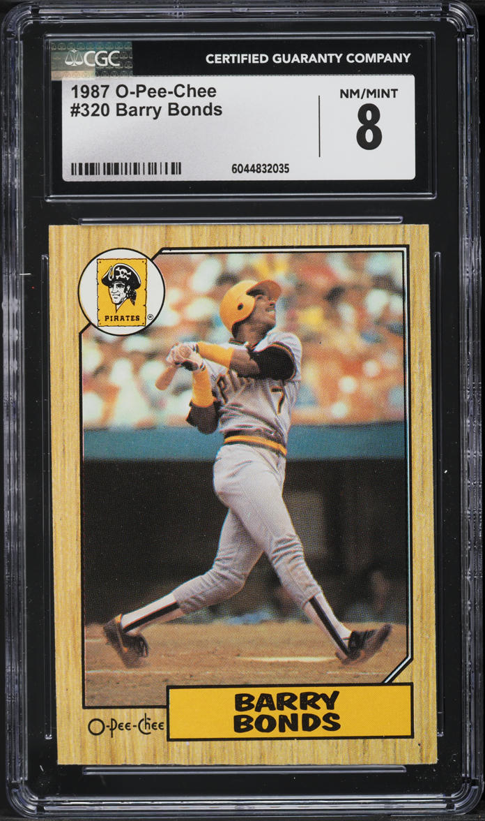 1987 O-Pee-Chee Barry Bonds ROOKIE #320 CGC 8 NM-MT