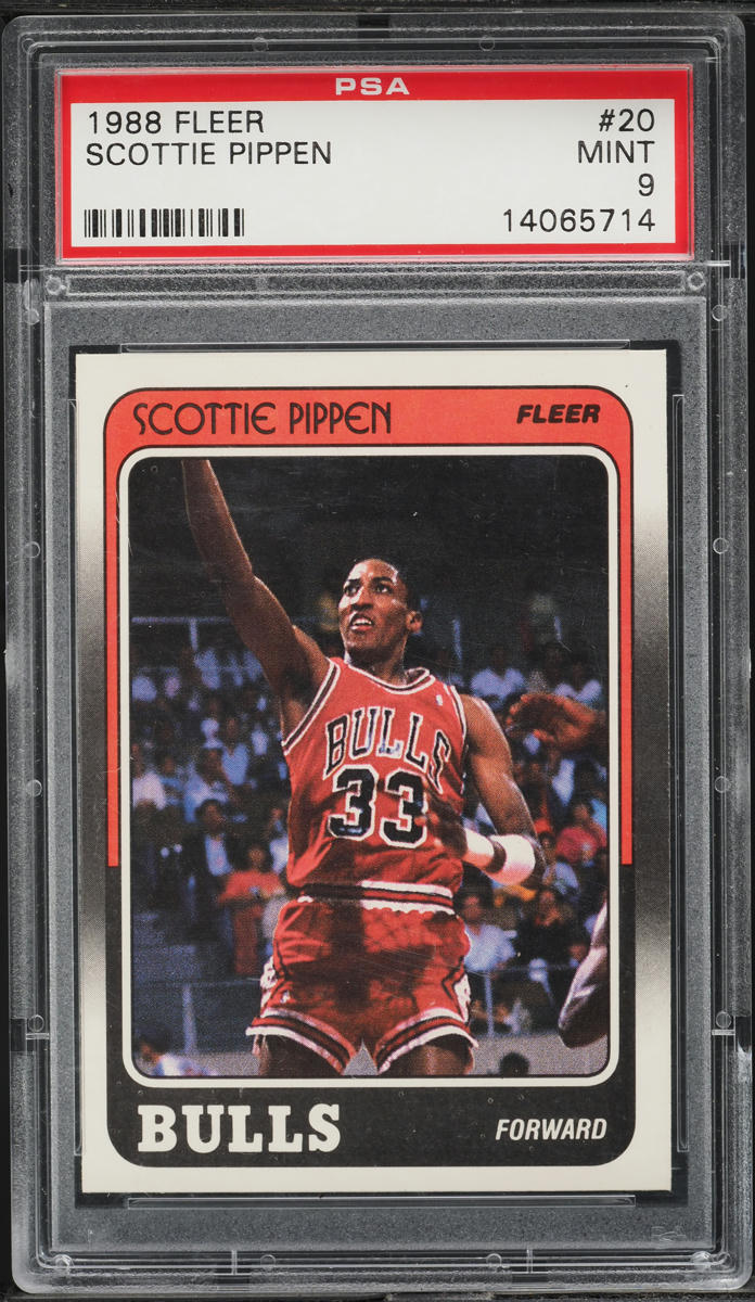 1988 Fleer Basketball Scottie Pippen ROOKIE #20 PSA 9 MINT