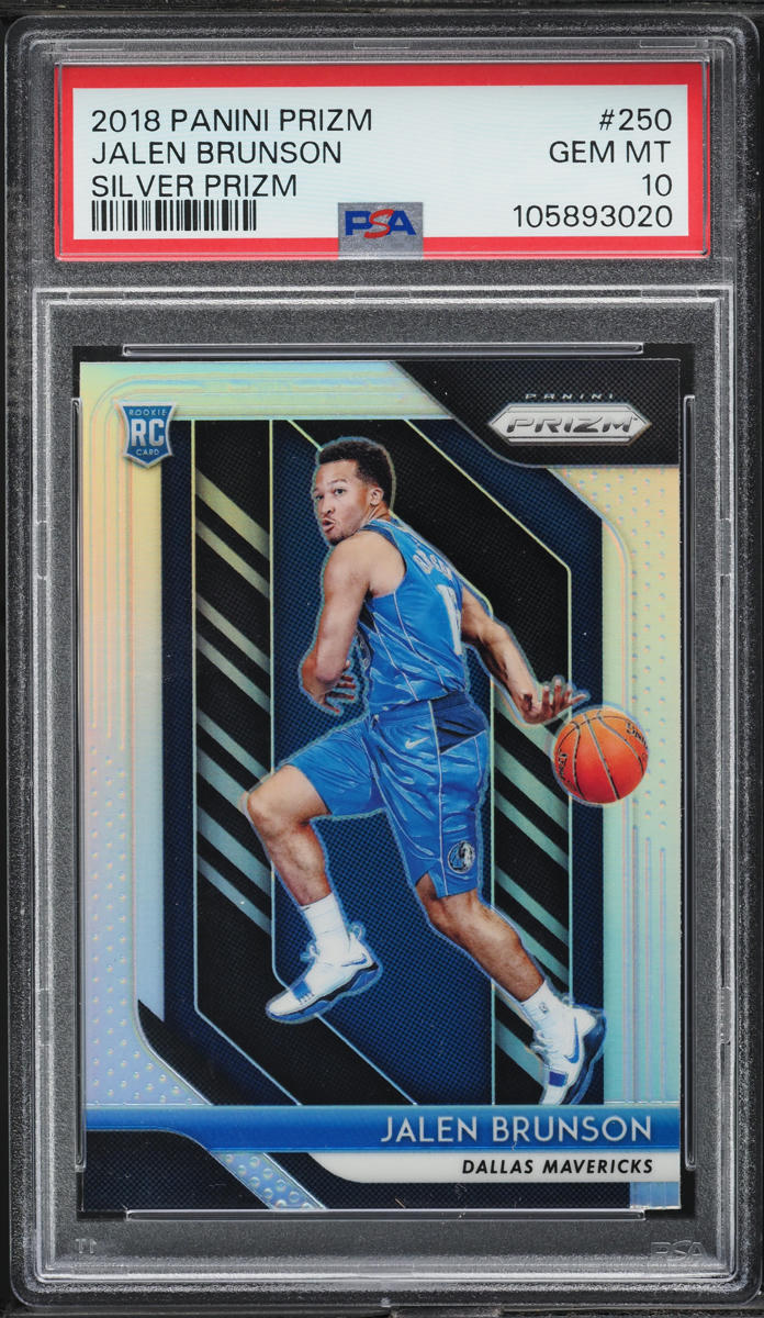 2018 Panini Prizm Silver Jalen Brunson ROOKIE #250 PSA 10 GEM MINT