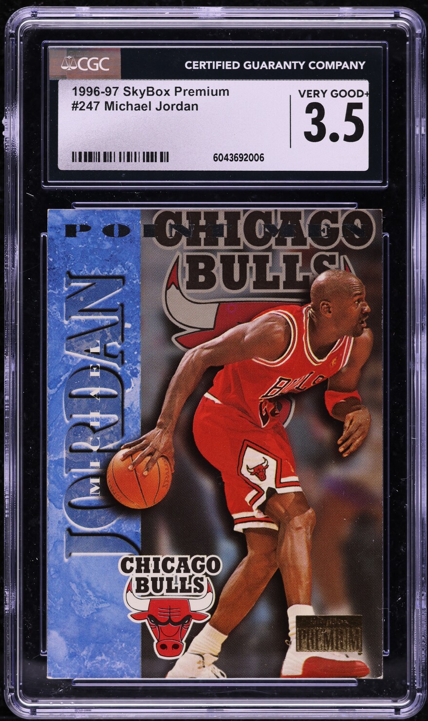 1996 Skybox Premium Michael Jordan #247 CGC 3.5 VG+