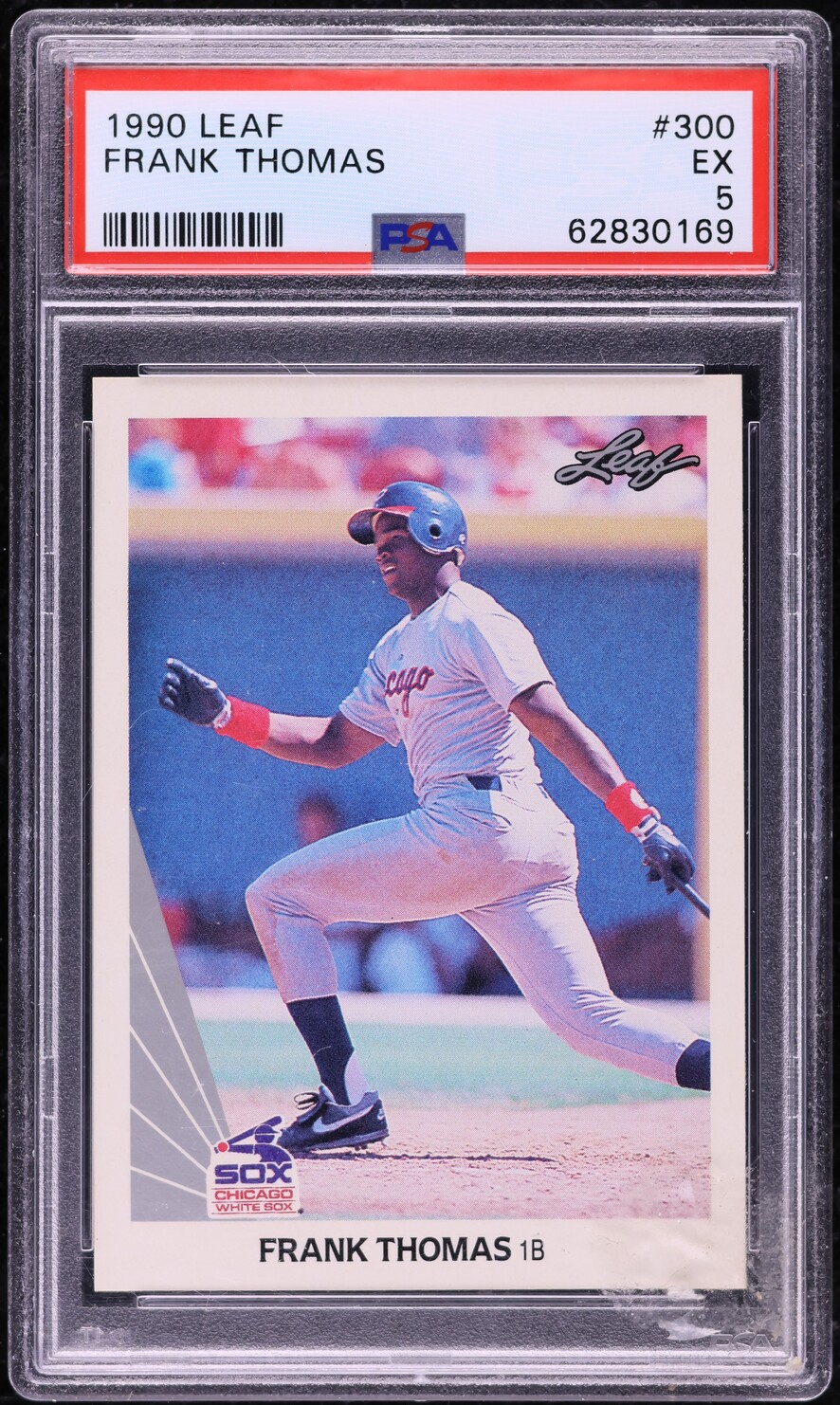 1990 Leaf Frank Thomas ROOKIE #300 PSA 5 EX
