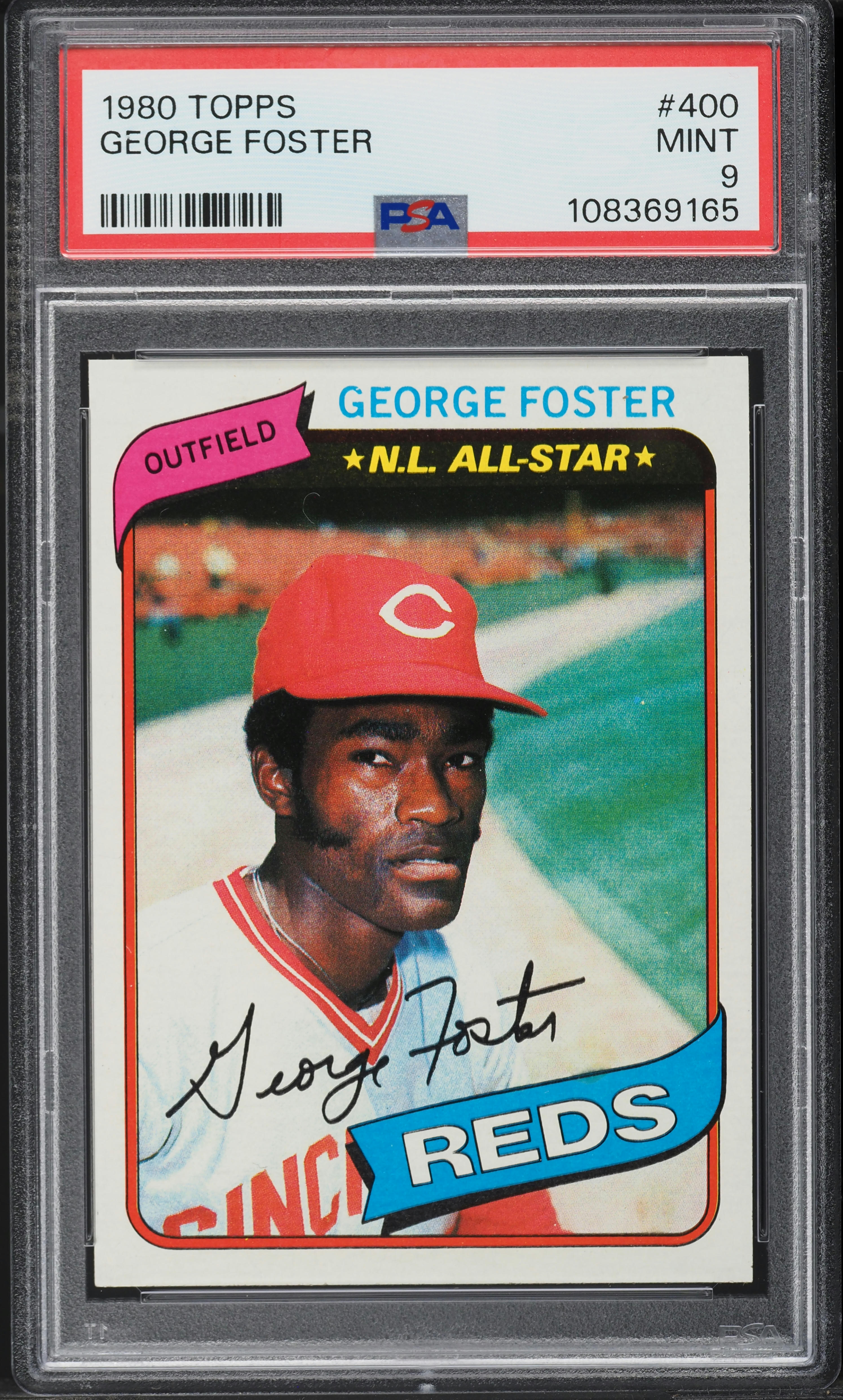 1980 Topps George Foster ALL-STAR #400 PSA 9 MINT on Fanatics Collect