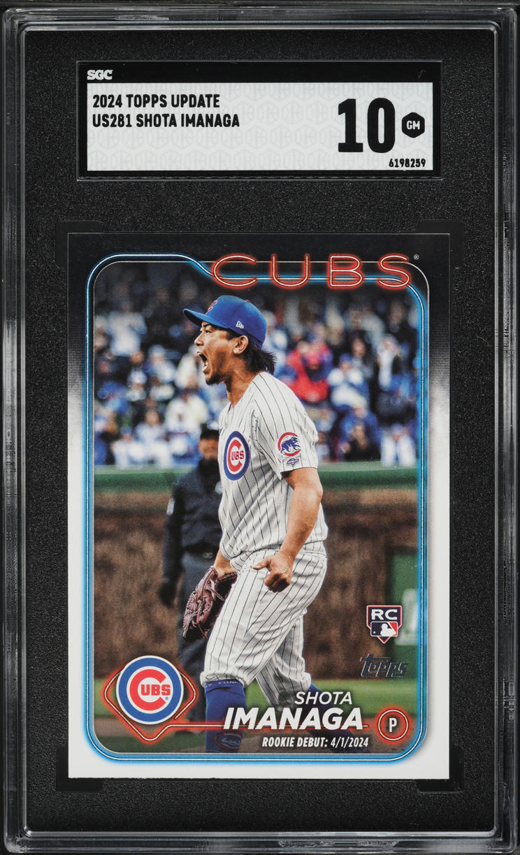 2024 Topps Update Shota Imanaga ROOKIE #US281 SGC 10 GEM MINT
