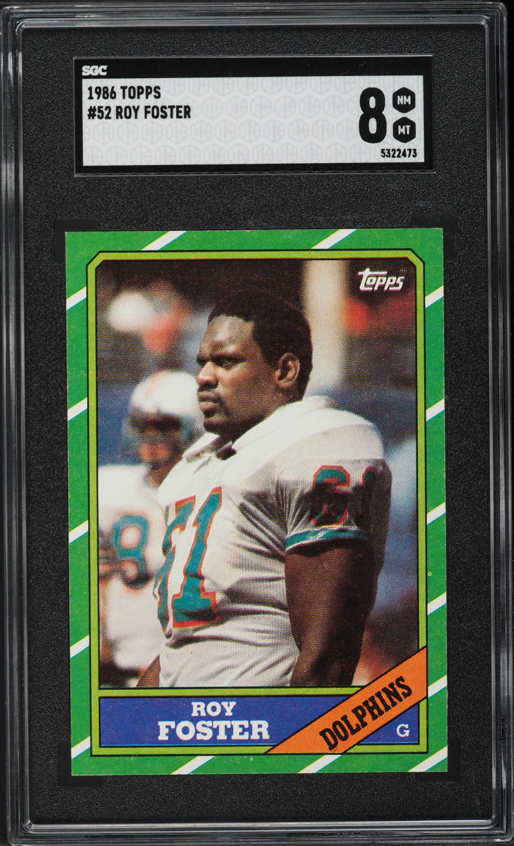 1986 Topps Football Roy Foster #52 SGC 8 NM-MT
