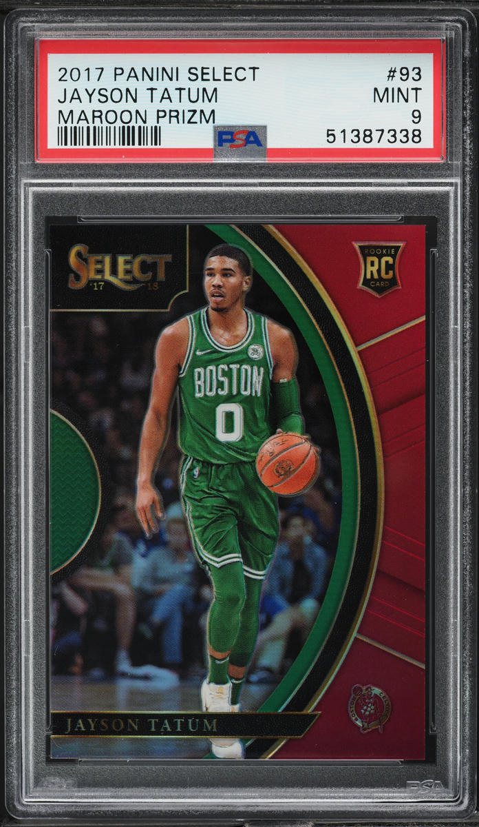 2017 Select Concourse Maroon Prizm Jayson Tatum ROOKIE /199 #93 PSA 9 MINT