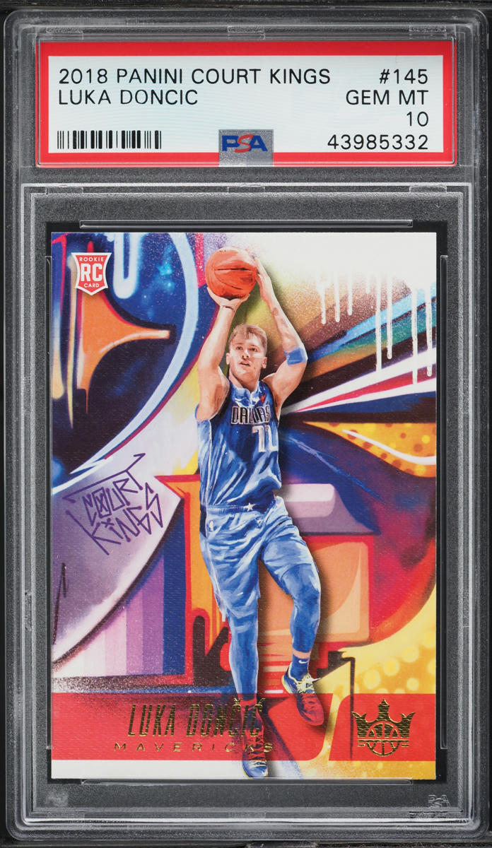 2018 Panini Court Kings Level 2 Luka Doncic ROOKIE #145 PSA 10 GEM 