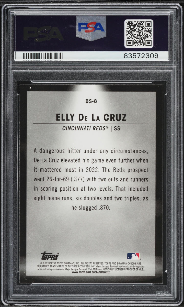 Elly De La Cruz Rookie Graded Gem Mint 10 2024 Topps Series 1 #141 RC