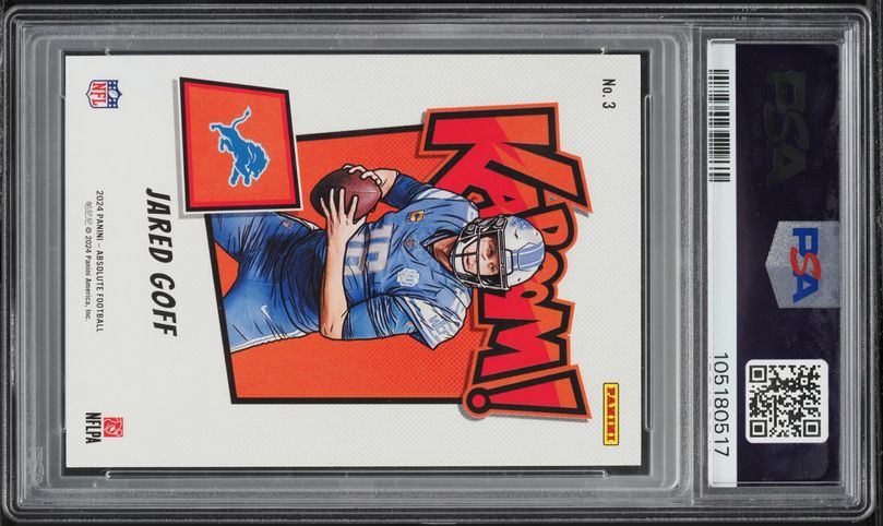 2024 Panini Absolute Kaboom! Horizontal Jared Goff #3 PSA 9 MINT