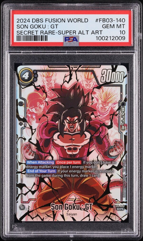 2024 Dragon Ball S Fusion World Raging Roar Super Alt Art Son Goku