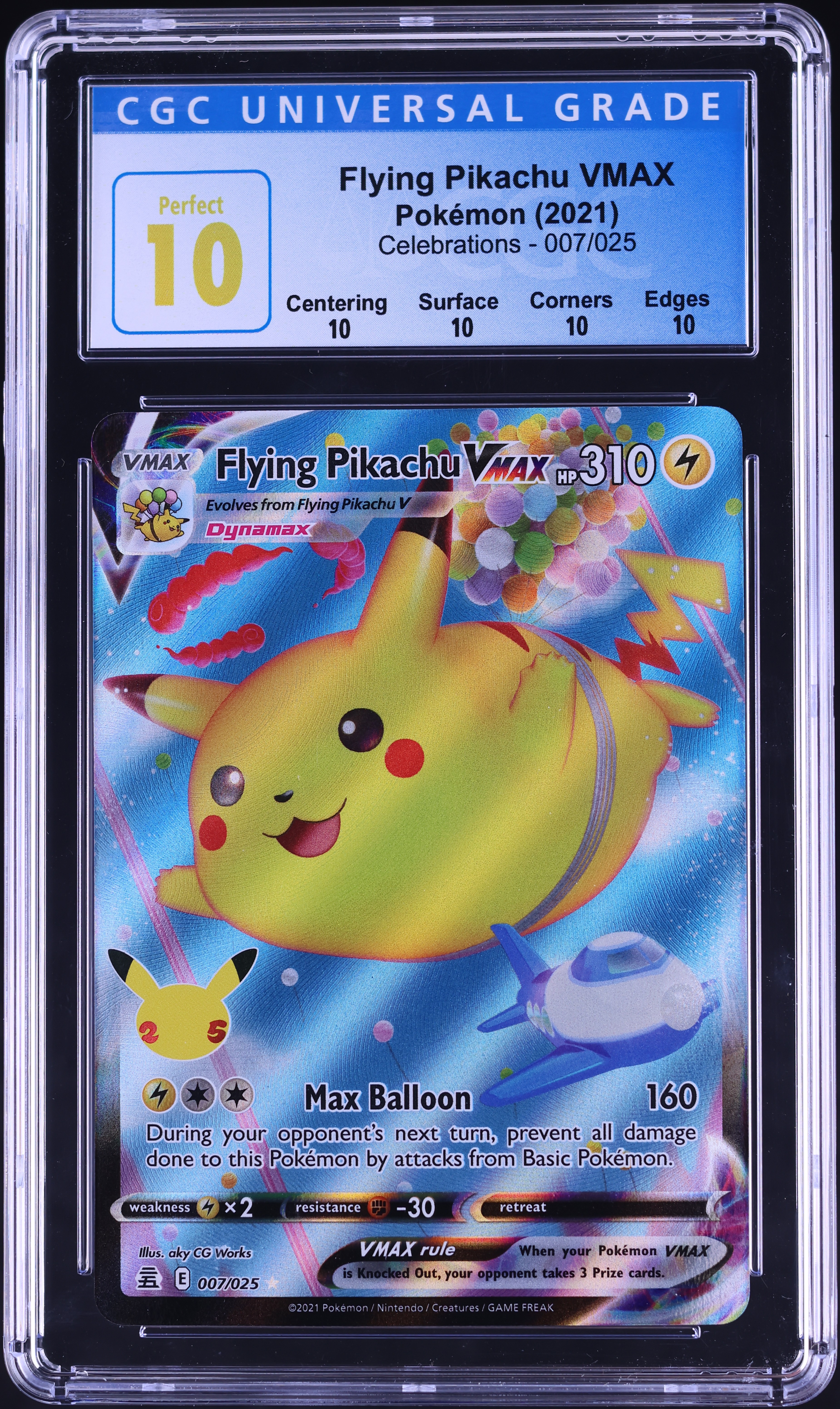 pokemon card 007 025 PSA10] _'s Pikachu "25th" (Promo) {007/025} [S8a-P/Promo Card Pack 25th  ANNIVERSARY edition] [SS 1 (Used) 1000497271| magi -TCG Marketplace-