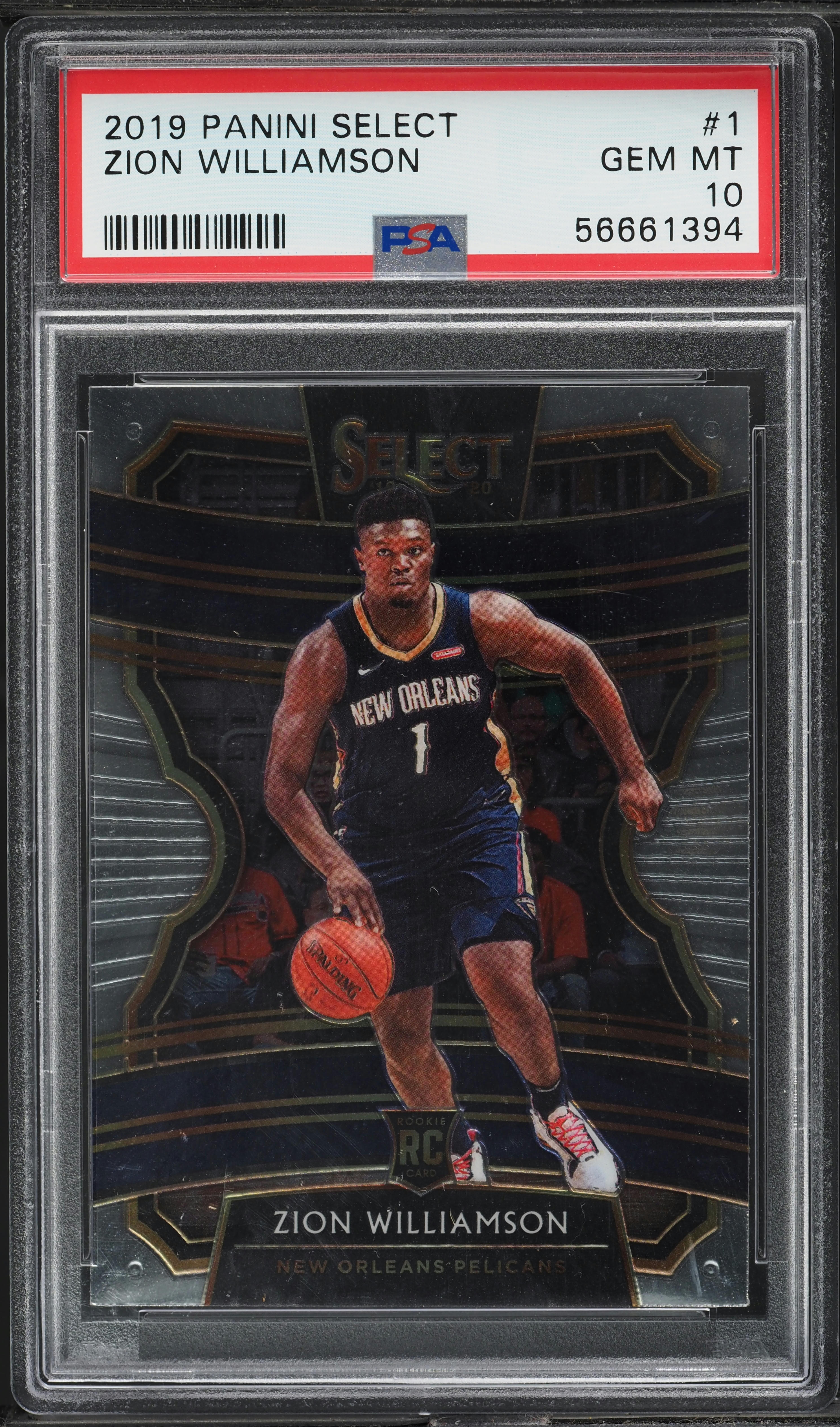 2019 Select Concourse Zion Williamson ROOKIE #1 PSA 10 GEM MINT on