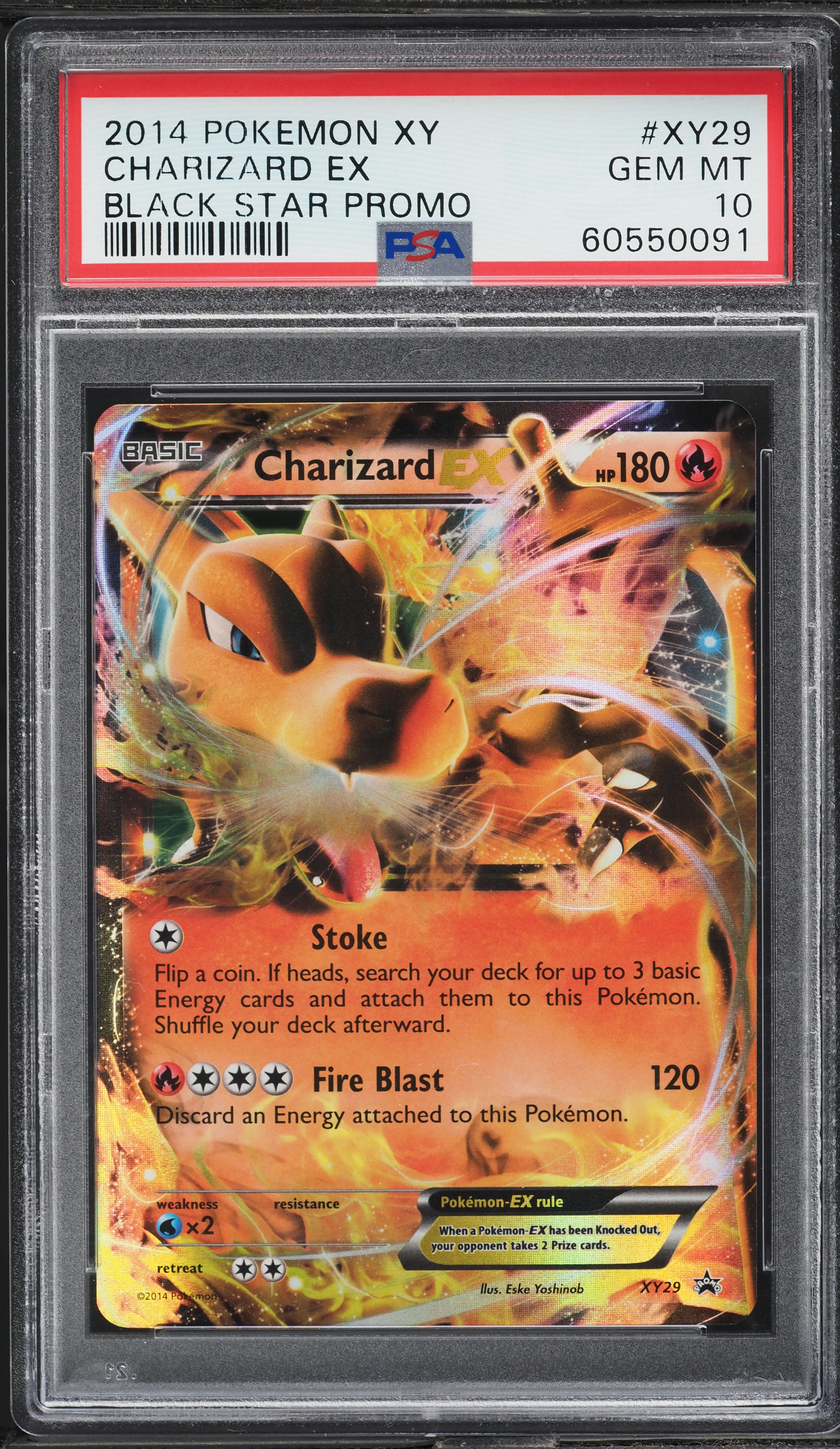 2014 Pokemon XY Black Star Promo Holo Charizard EX #XY29 PSA 10