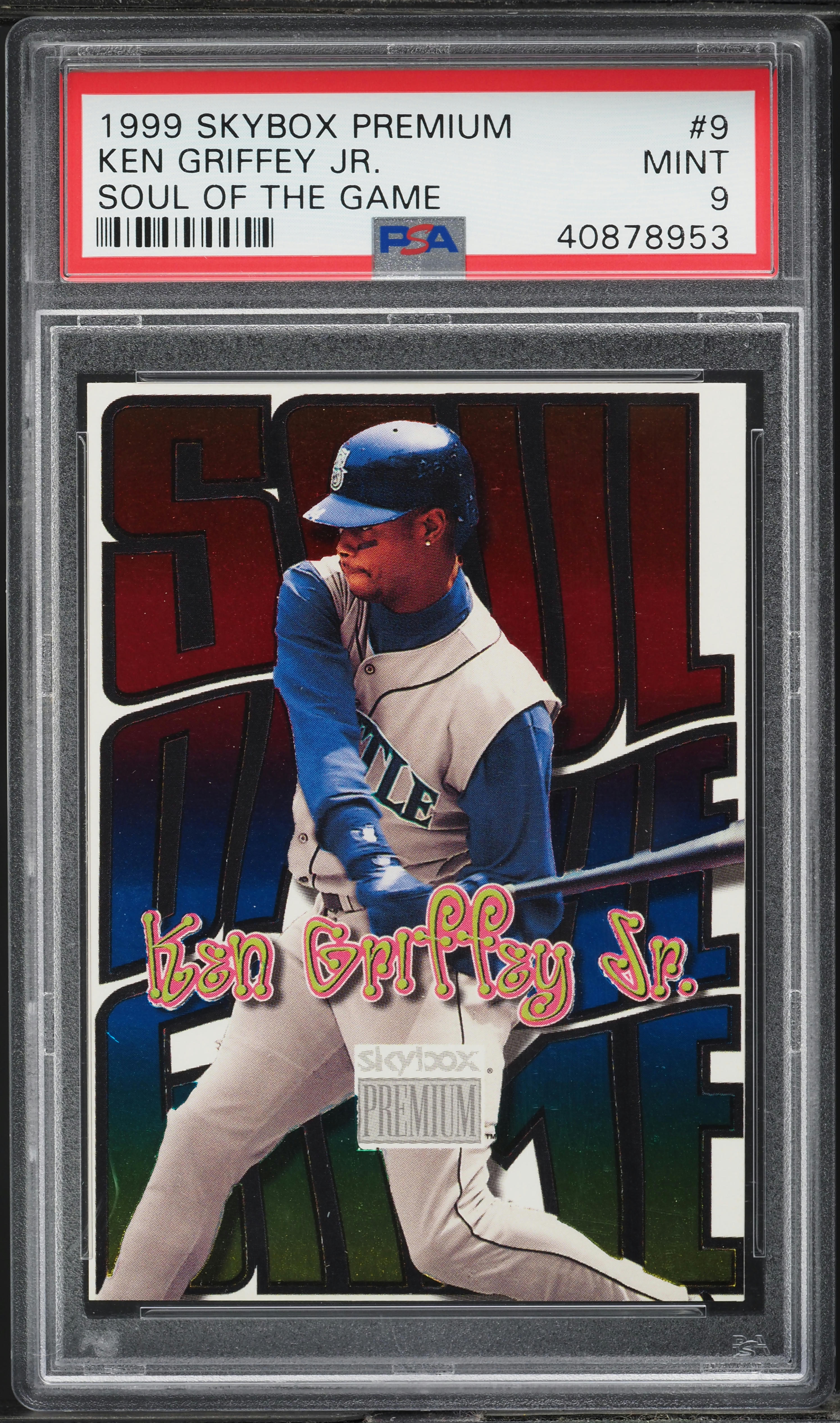 1999 Skybox Premium Soul Of The Game Ken Griffey Jr. #9 PSA 9 MINT 