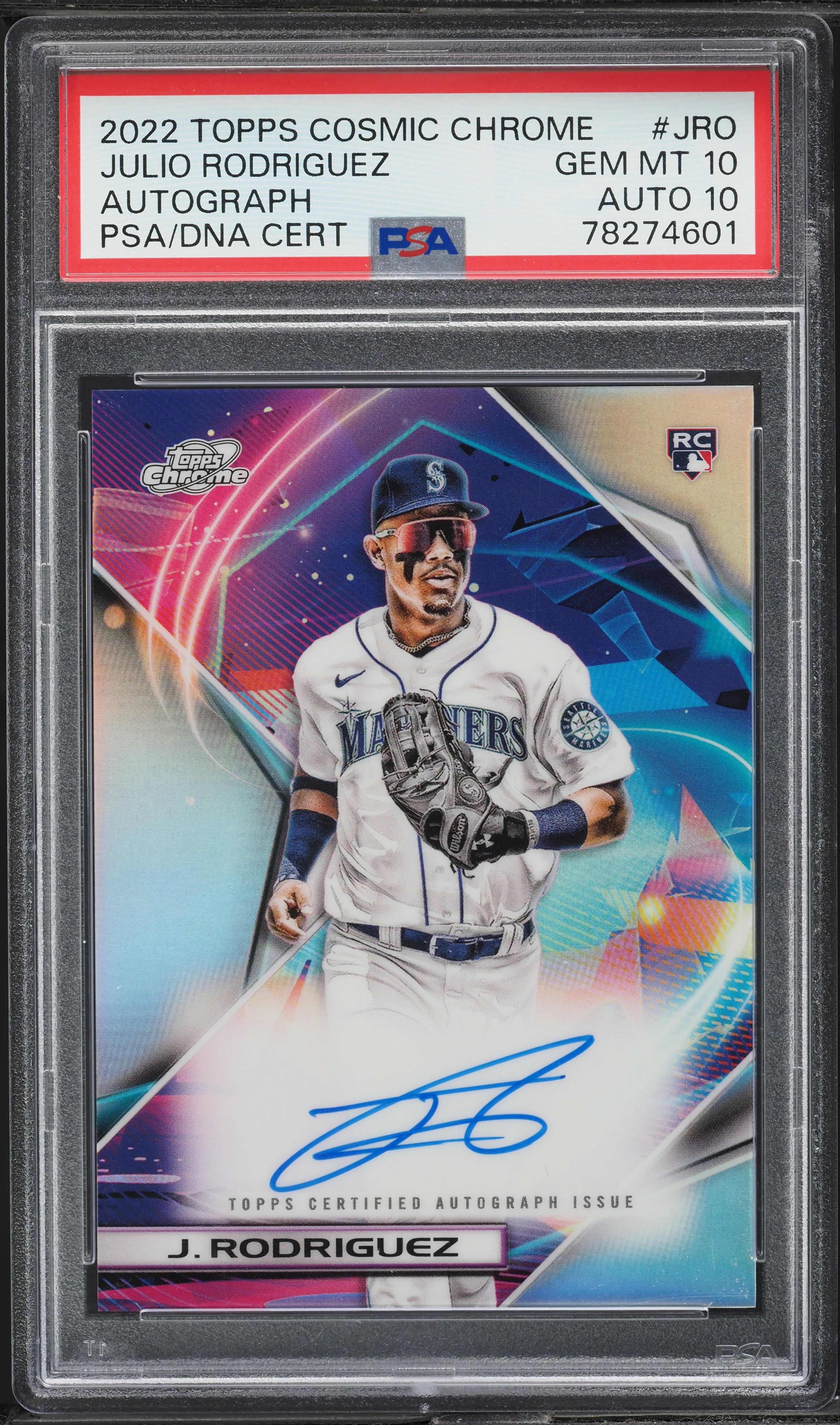 topps JULIO RODRIGUEZ RC AUTO 25シリ PSA8 Julio Rodriguez 2022 Topps Update Silver Pack #T87C-30 1987 Chrome