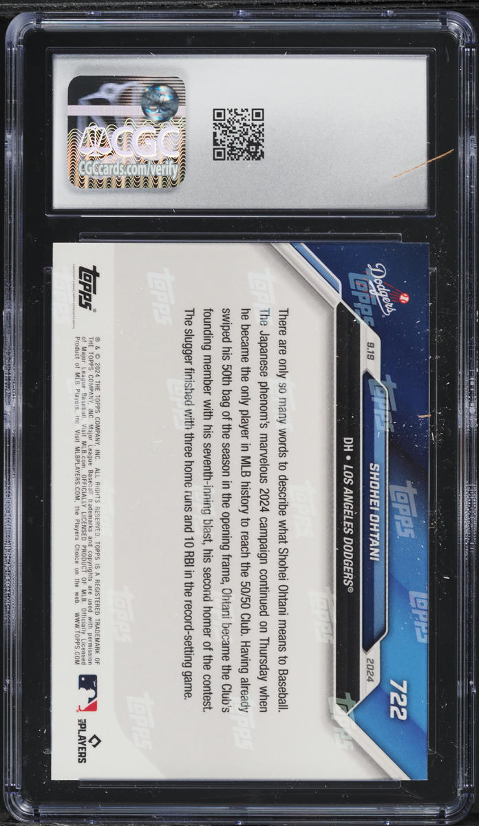 2024 Topps Now Shohei Ohtani #722 CGC 8 NM-MT
