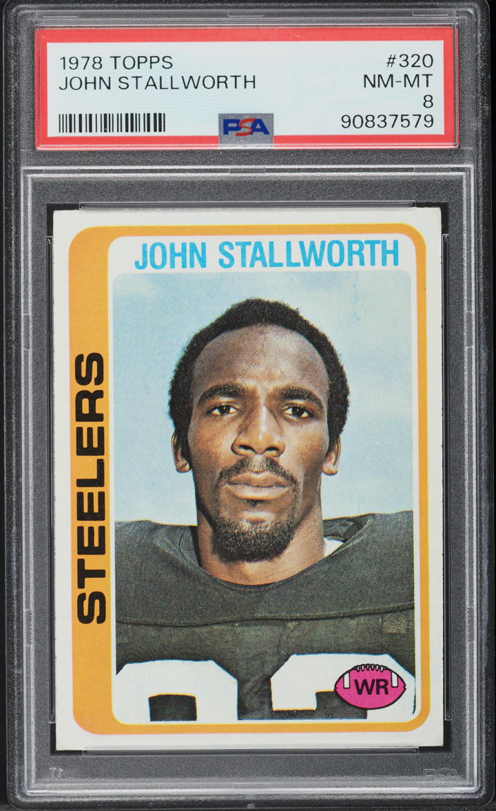 1978 Topps Football John Stallworth ROOKIE #320 PSA 8 NM-MT