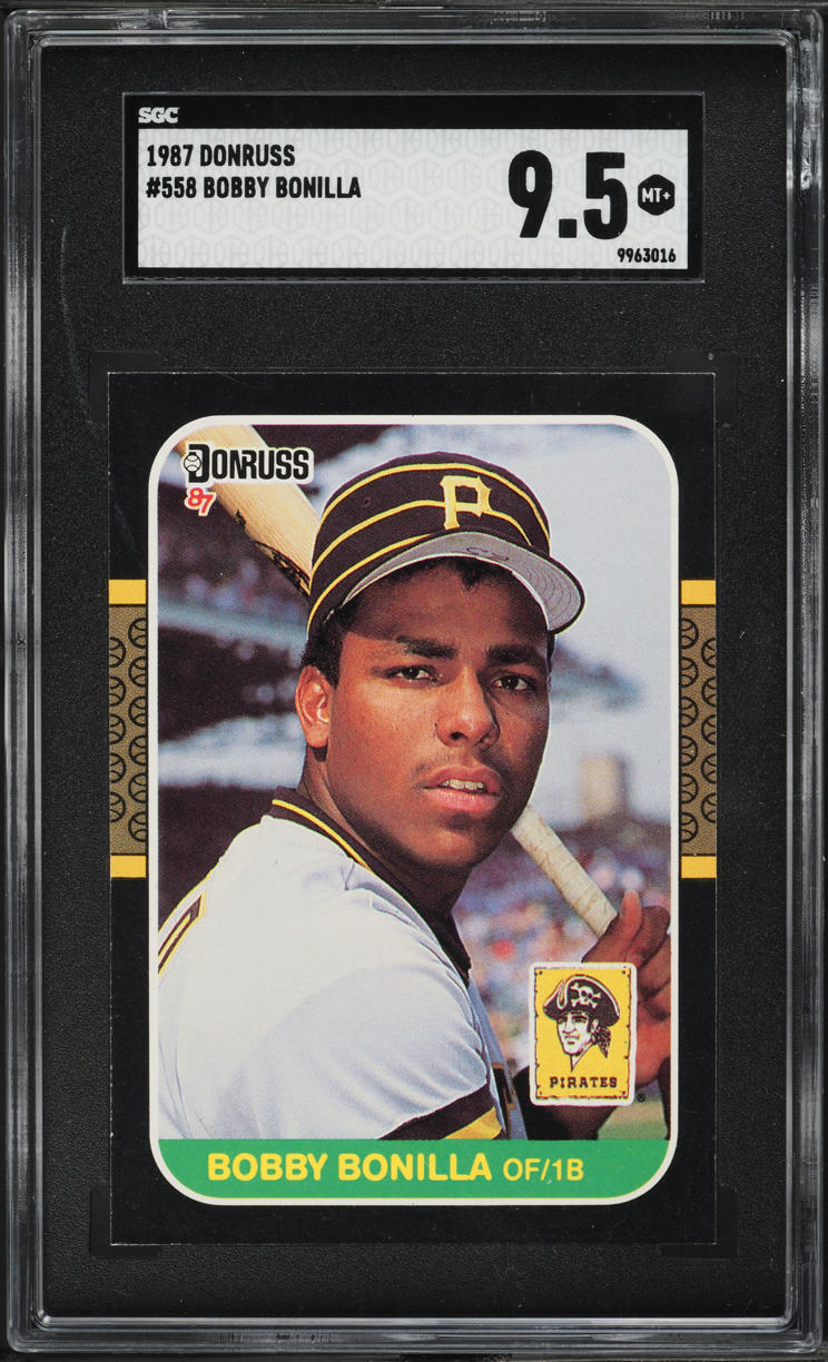 1987 Donruss Bobby Bonilla ROOKIE #558 SGC 9.5 MINT+
