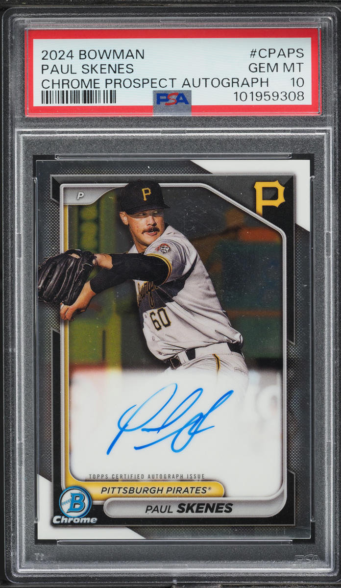 2024 Bowman Chrome Prospect Paul Skenes ROOKIE AUTO #CPAPS PSA 10 GEM MINT