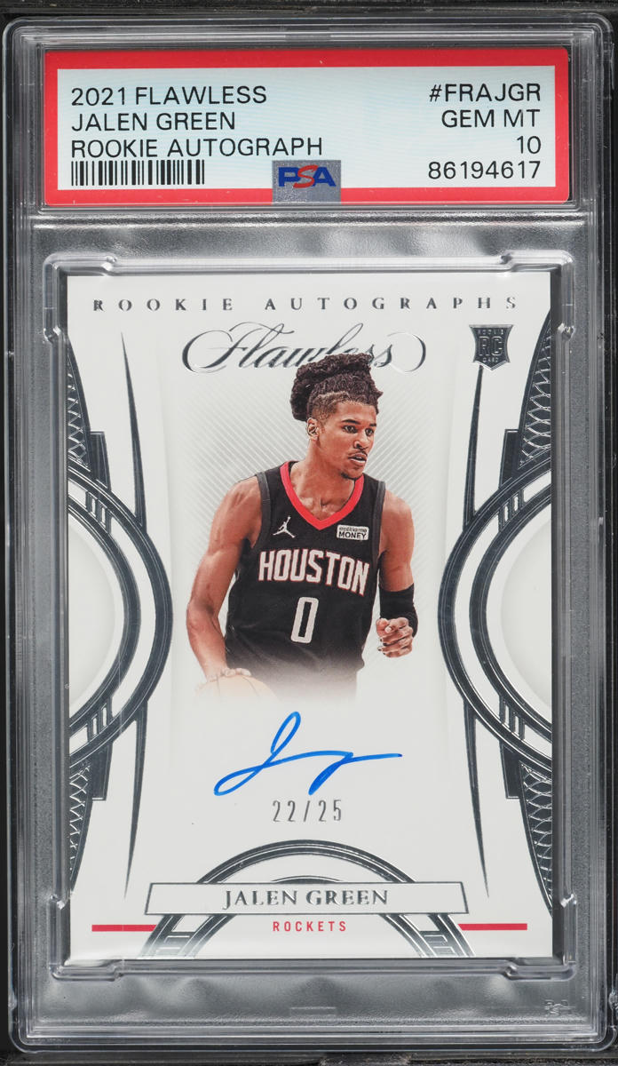 2021 Panini Flawless Jalen Green ROOKIE AUTO /25 #FRAJGR PSA 10