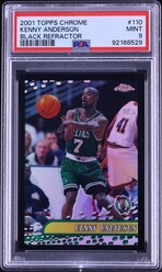 2001 Topps Chrome Black Refractor Kenny Anderson /50 #110 PSA 9