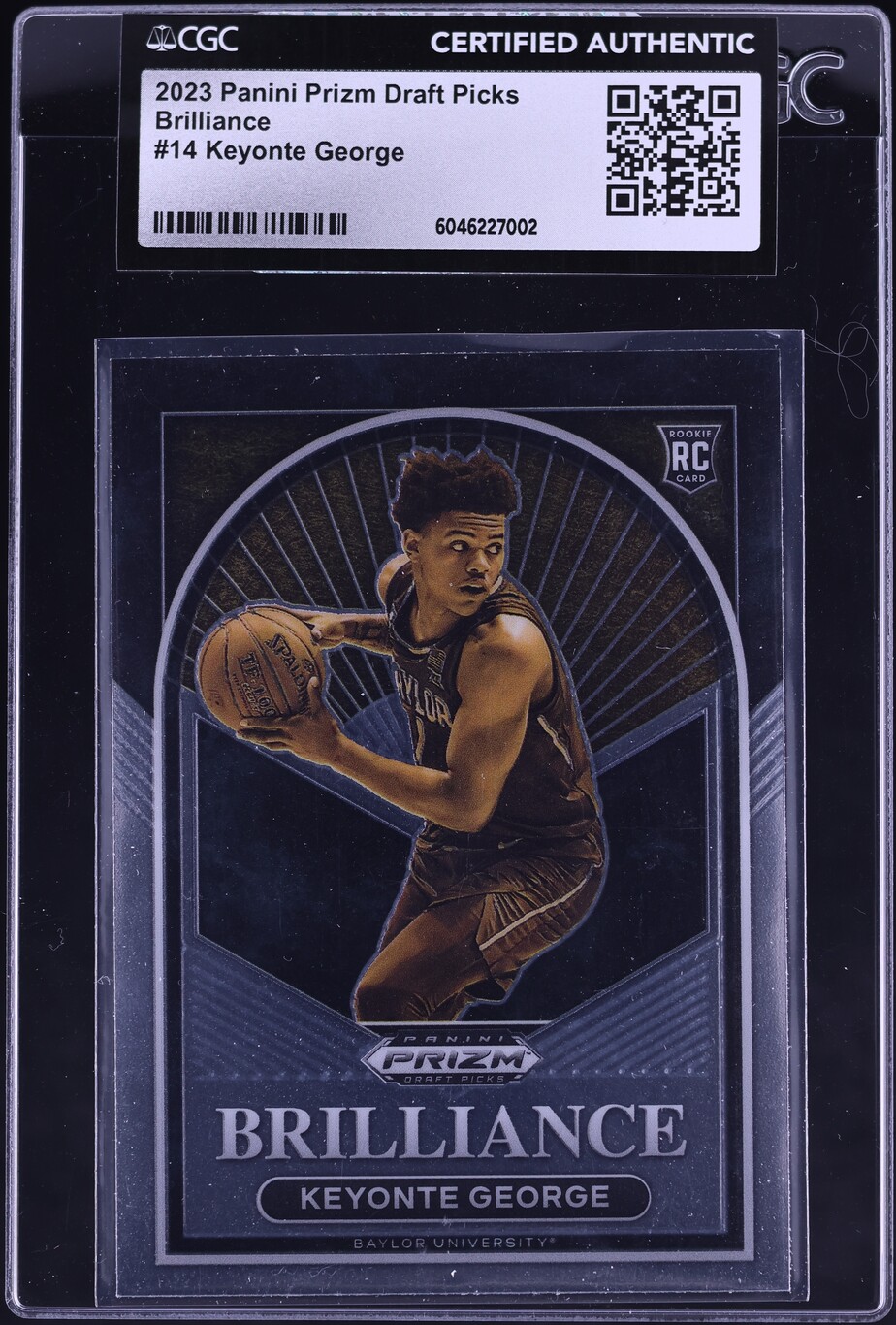 2023 Panini Prizm Draft Picks Brilliance Keyonte George ROOKIE #14 CGC AUTH