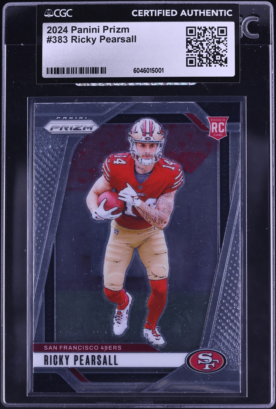 2024 Panini Prizm Ricky Pearsall ROOKIE #383 CGC AUTH