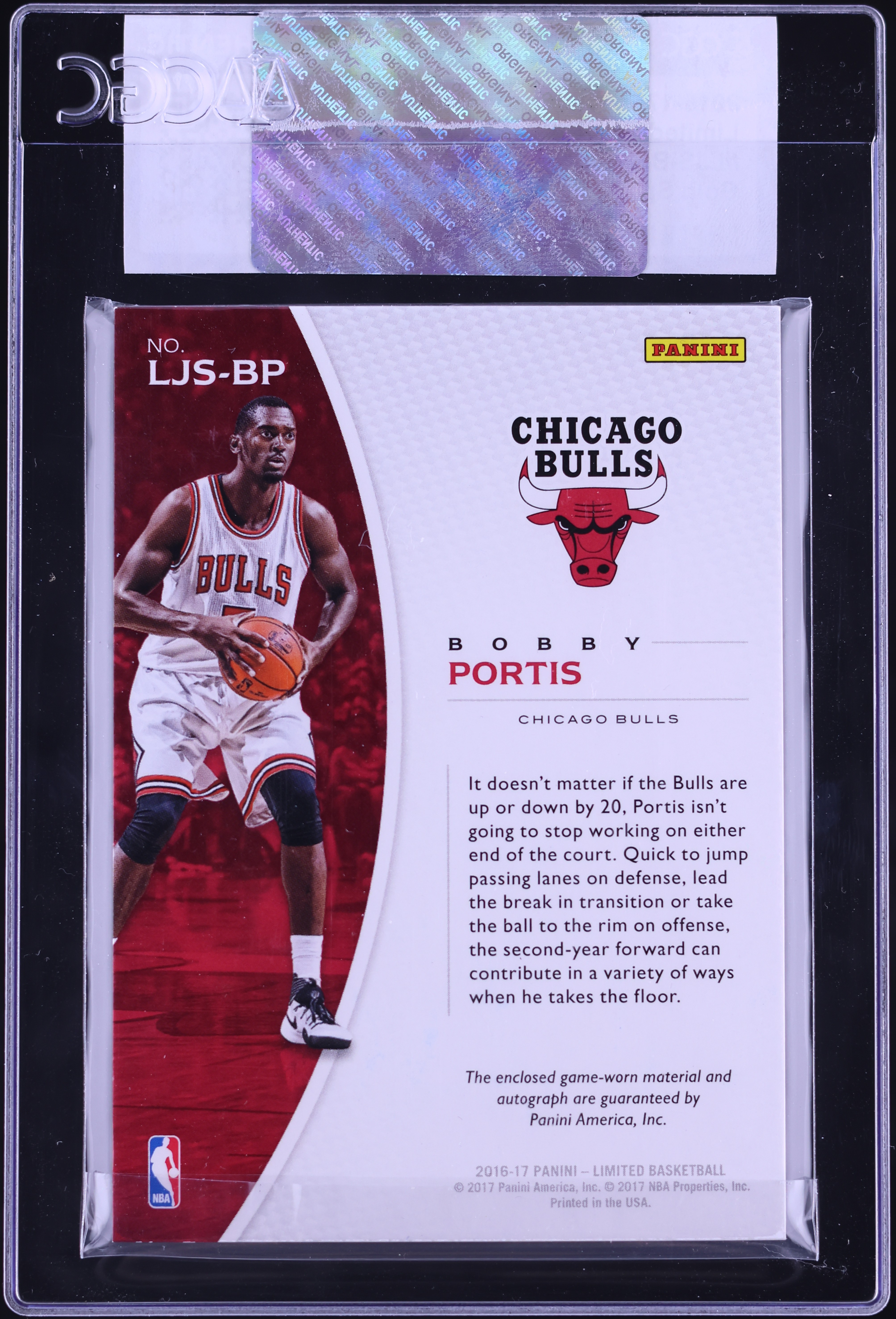 2016 Panini Limited Gold Spotlight Bobby Portis PATCH AUTO /25 