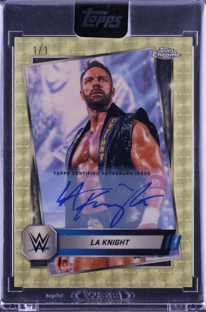 2025 Topps Chrome WWE Superfractor LA Knight AUTO 1/1 #118 CGC AUTH