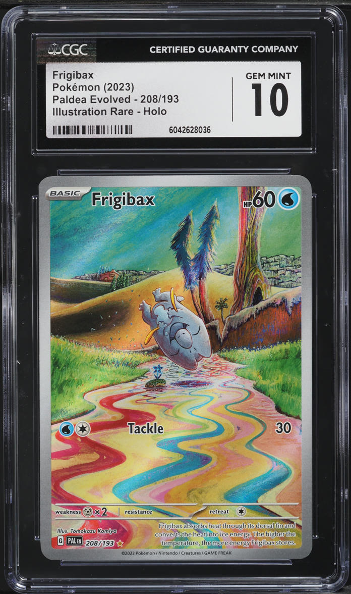 2023 Pokemon Scarlet & Violet Paldea Evolved IR Frigibax #208 CGC 10 GEM MINT