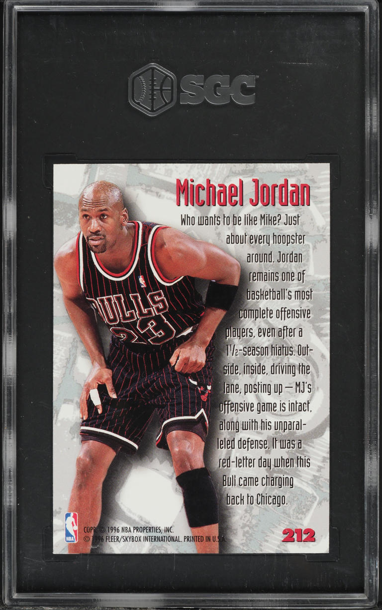 1995 Metal Nuts & Bolts Michael Jordan #212 SGC 9.5 MINT+