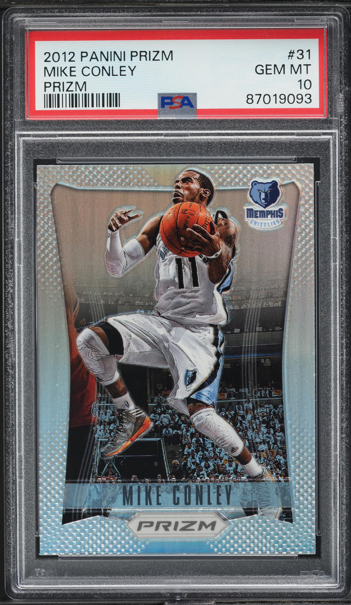 2012 Panini Prizm Silver Mike Conley #31 PSA 10 GEM MINT